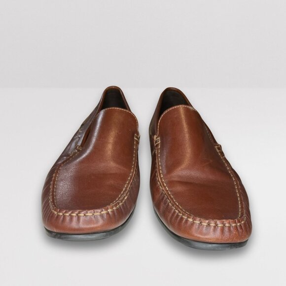 Mephisto Algoras Brown Leather Mens Slip-On Loafers Size 13 Made In Portugal main image 6